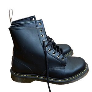DR. MARTENS VEGAN LACE UP BOOTS, BLACK
